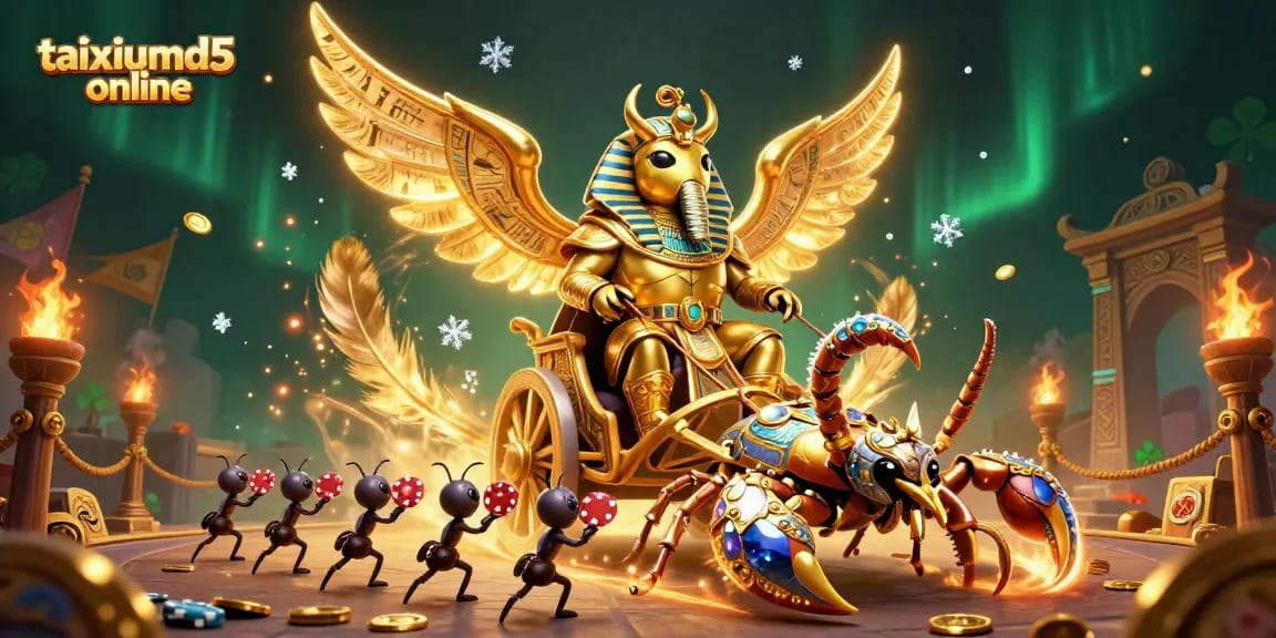 Experience thrilling moments with taixiumd5 online, as the colossal scarab and scorpions add excitement to the gaming atmosphere.