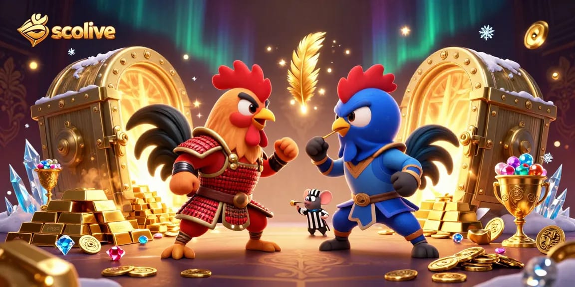 Socolive offers engaging sports betting visuals with exciting roosters and treasure elements