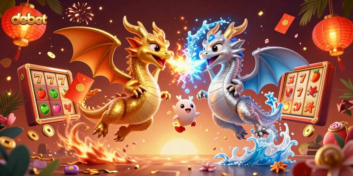 Experience the thrill of winning with debet's enticing casino games illustration.