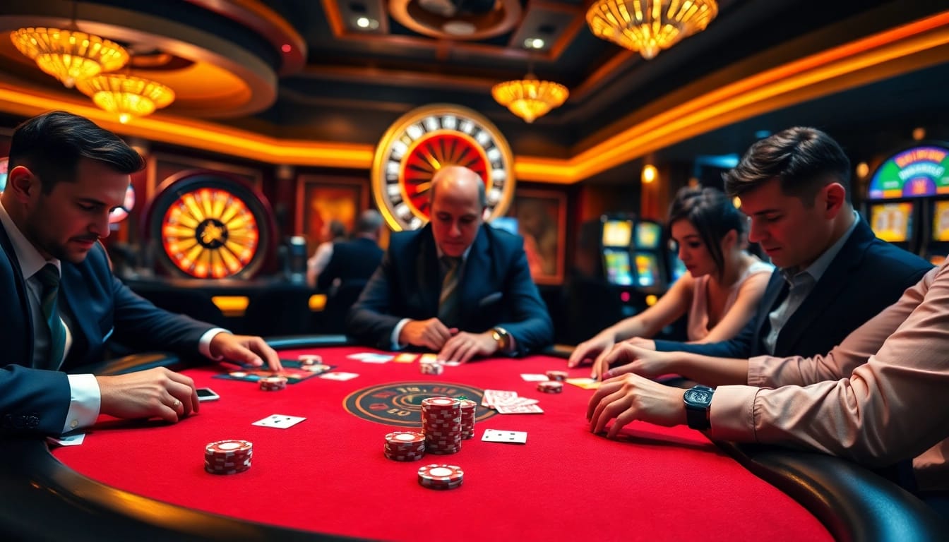 Experience the thrill of high-stakes poker at Goal123's premier casino environment.