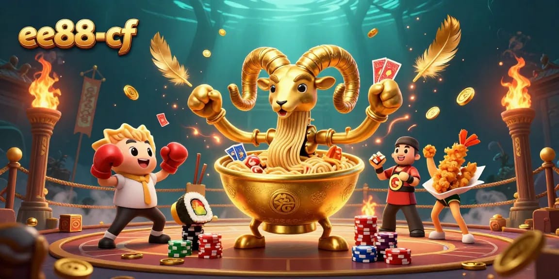 Experience the excitement of ee88-cf with colorful casino characters dealing cards and stacking chips.