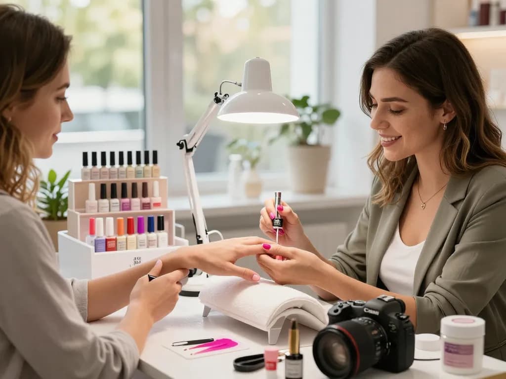Aplicarea ojei semipermanente rezistente 3 săptămâni într-un salon de frumusețe profesional