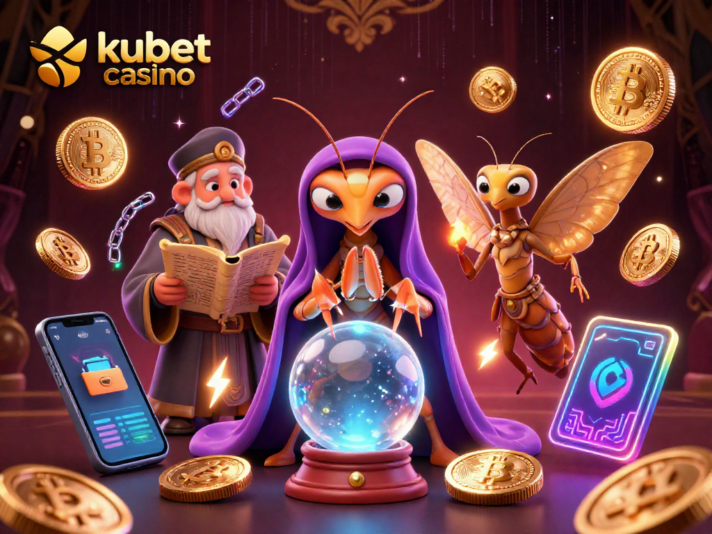 Engage with kubet casino's dynamic gaming world featuring fortune tellers and crypto elements.