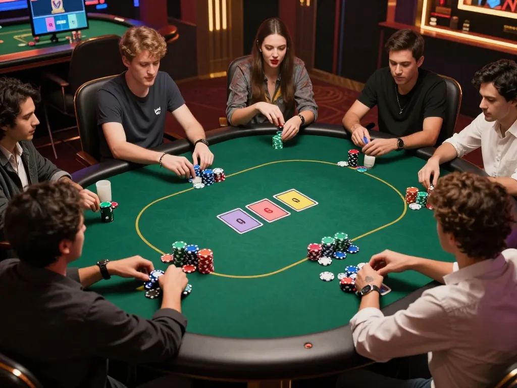 Join the thrilling online poker action with Sunwin as players strategize during a virtual tournament.