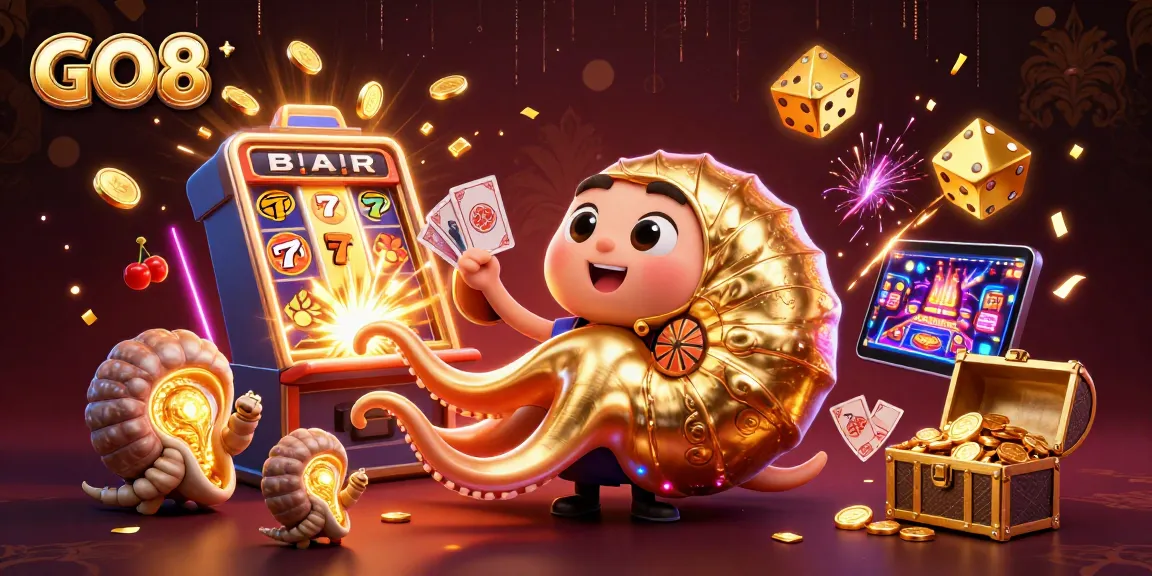 Experience thrilling wins with GO8's vibrant 3D casino adventure showcasing dynamic games and rich visuals.