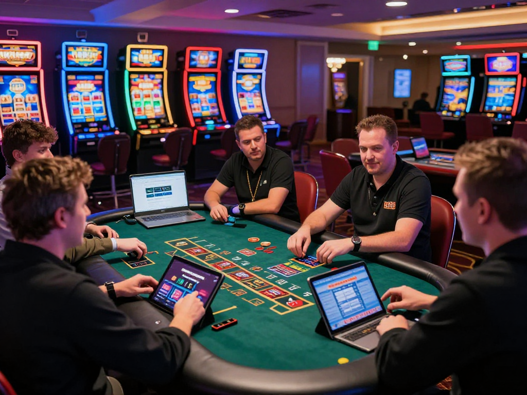Online casino scene featuring UK players on https://blackhills-info.com enjoying live dealer blackjack.