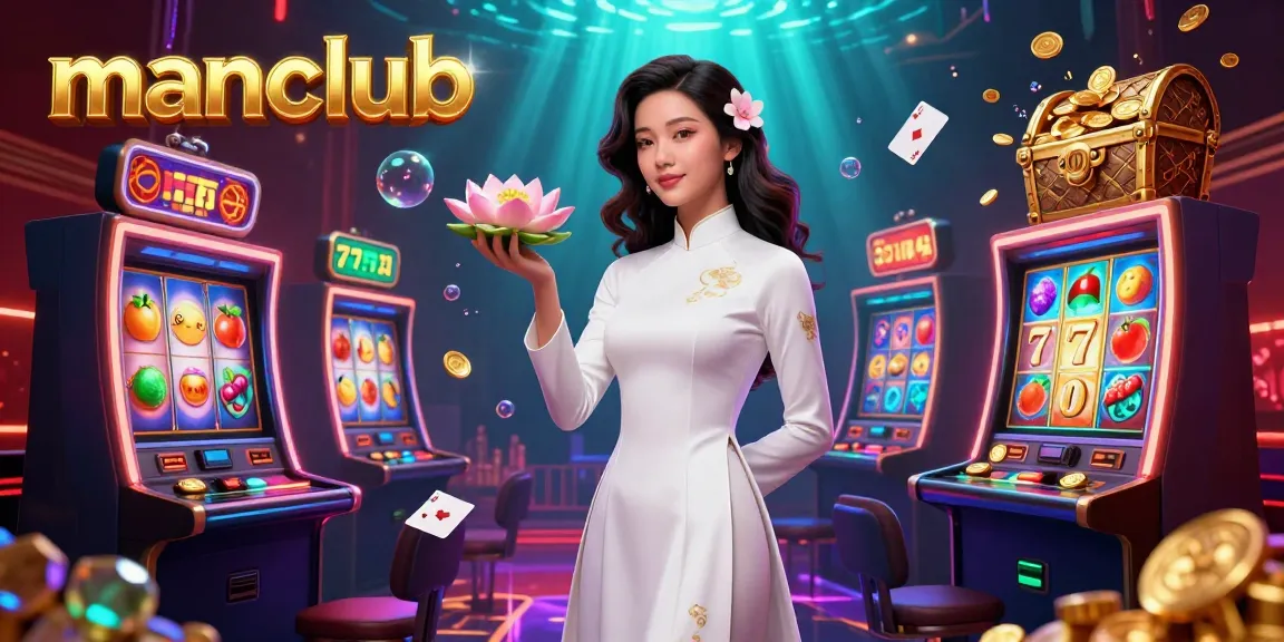 Experience thrilling gameplay at manclub with captivating slot machines and vibrant casino elements.