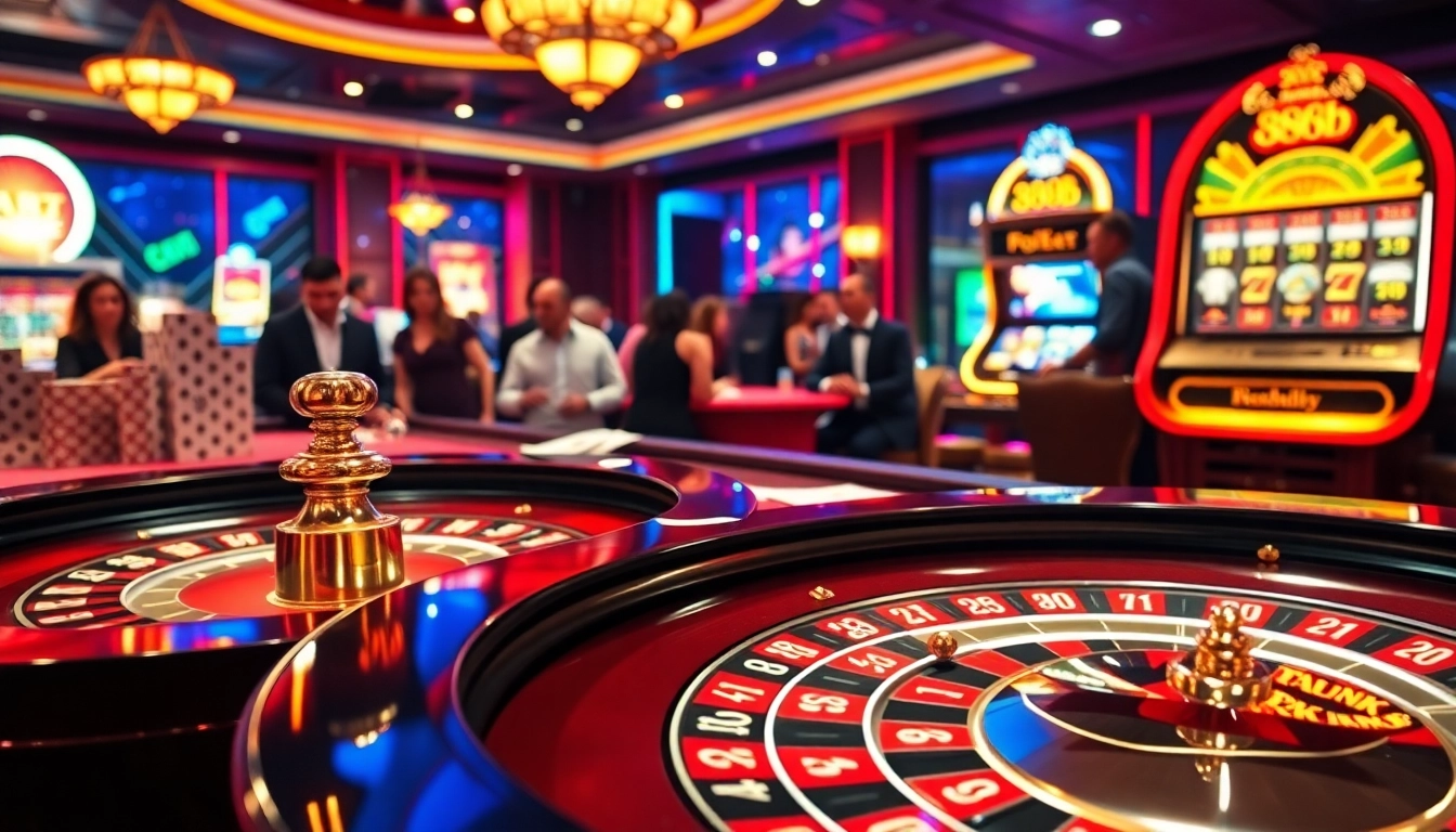 Experience the thrill of 888b with exciting casino games like roulette and slot machines.