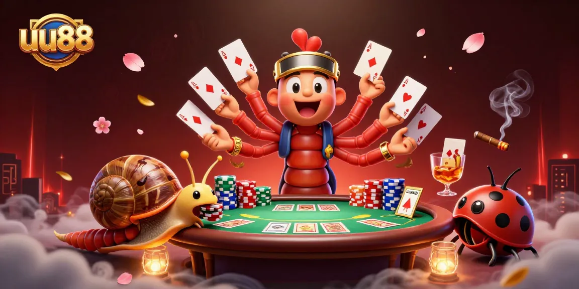uu88 engages players with a lively poker game featuring colorful chips and thrilling cards.
