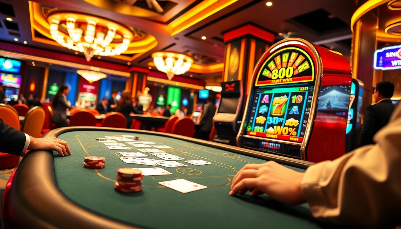 Exciting casino scene highlighting pg88 with vibrant poker chips, cards, and a roulette wheel.