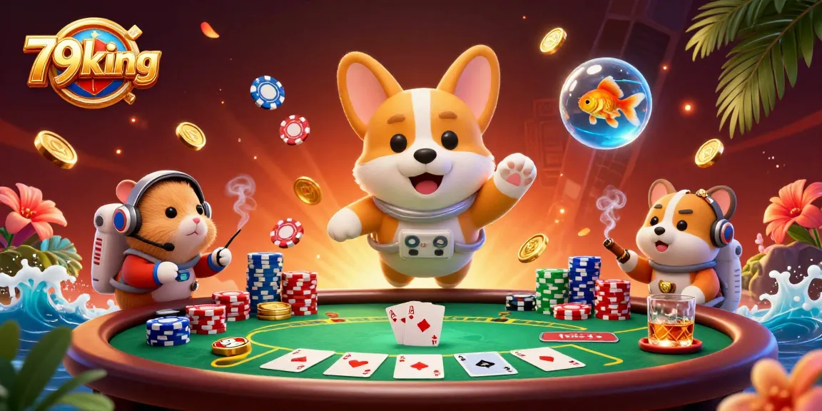 Experience thrilling gaming action with 79king in a vibrant space station casino scene.