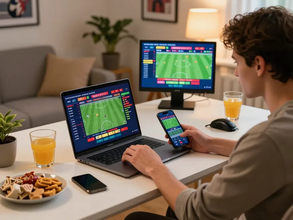 Active online sports betting moment with va88 showing live odds and match stats for responsible gambling.