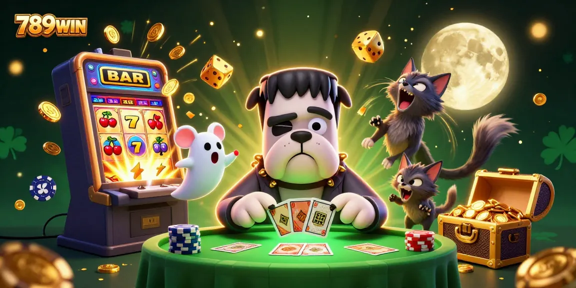 Experience thrilling games at 789WIN with lively characters and vibrant casino elements.