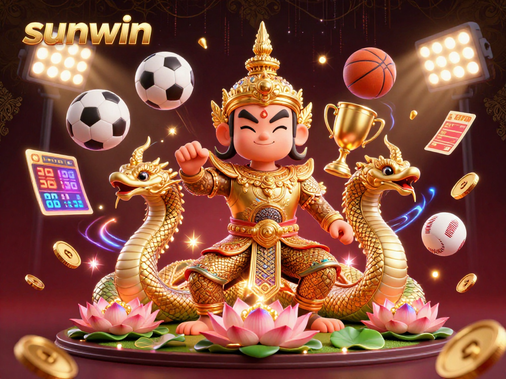 Experience the excitement of sports betting at sunwin with vibrant characters and dynamic elements.