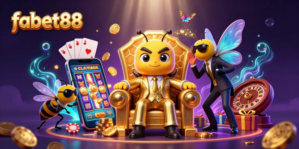 Experience the excitement of fabet88 with vibrant slot games and colorful casino elements.