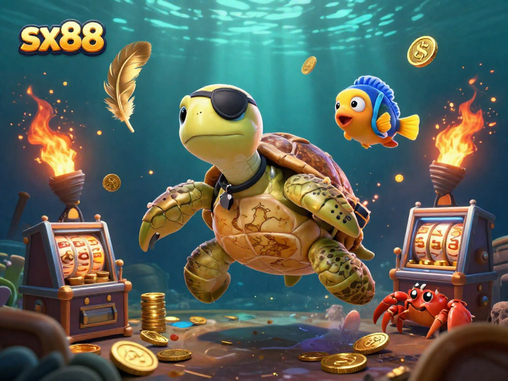 Experience exhilarating gaming action with sx88's vibrant underwater world of treasures and fun.