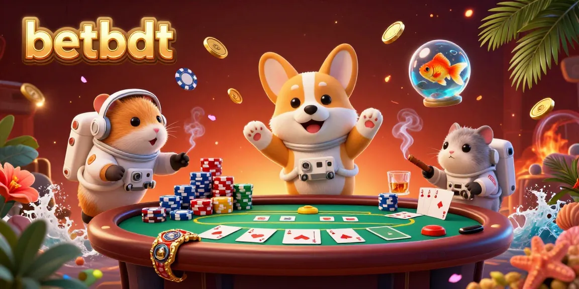 Engage with vibrant gameplay at BETBDT, featuring an astronaut corgi in a dynamic space casino scene.