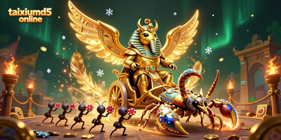 Experience thrilling moments with taixiumd5 online, as the colossal scarab and scorpions add excitement to the gaming atmosphere.