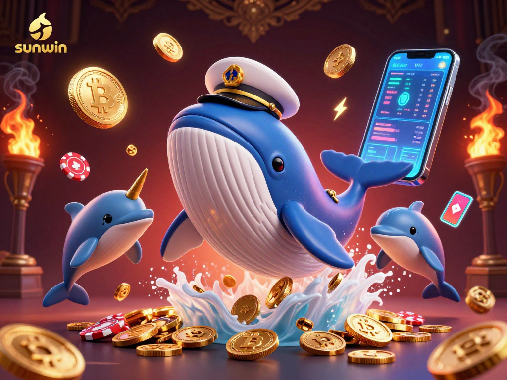 Engage with sunwin's vibrant casino world featuring 3D whale and crypto treasures.