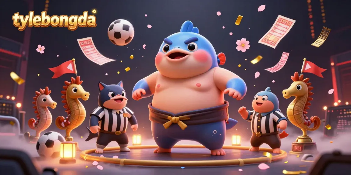 Experience thrilling sports betting action with tylebongda as a fun cartoon fugu officiates underwater games.