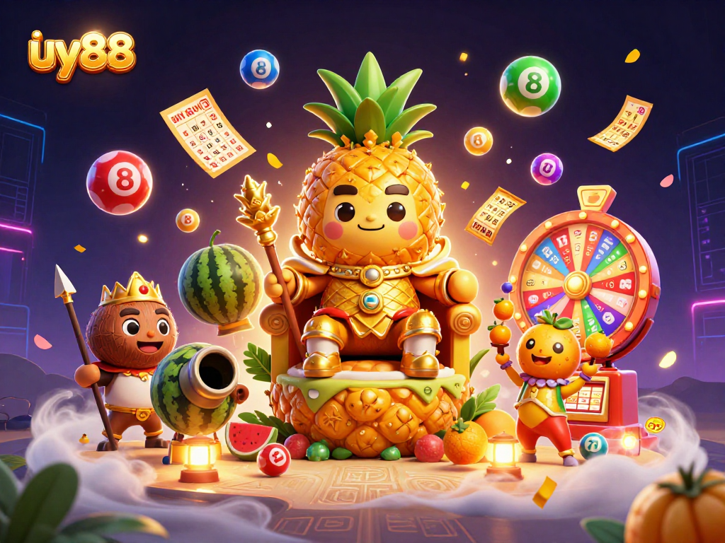 Experience thrilling joy with uy88 lottery as vibrant golden characters bring excitement to life.