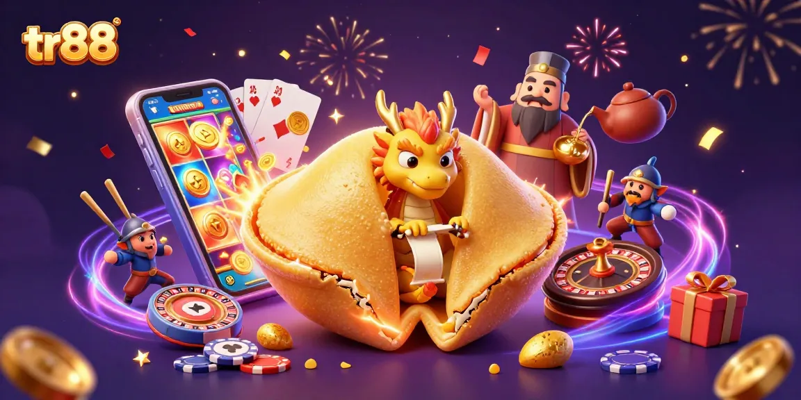 Experience thrilling wins at tr88 with vibrant 3D gaming elements from a dynamic casino scene.