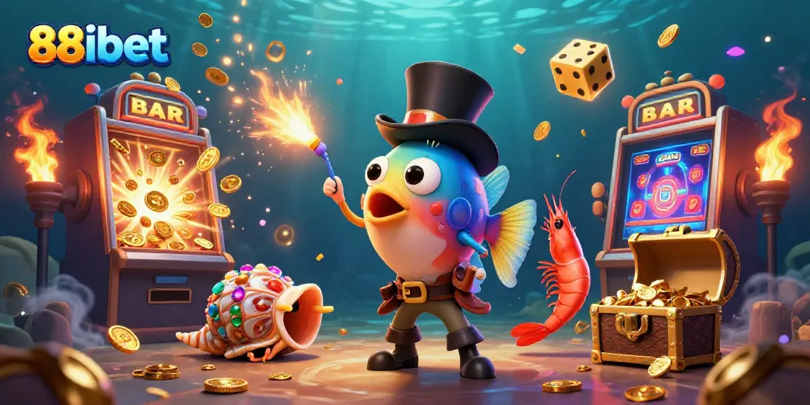 Win big with 88ibet in this vibrant underwater casino adventure featuring exciting characters and visual excitement!