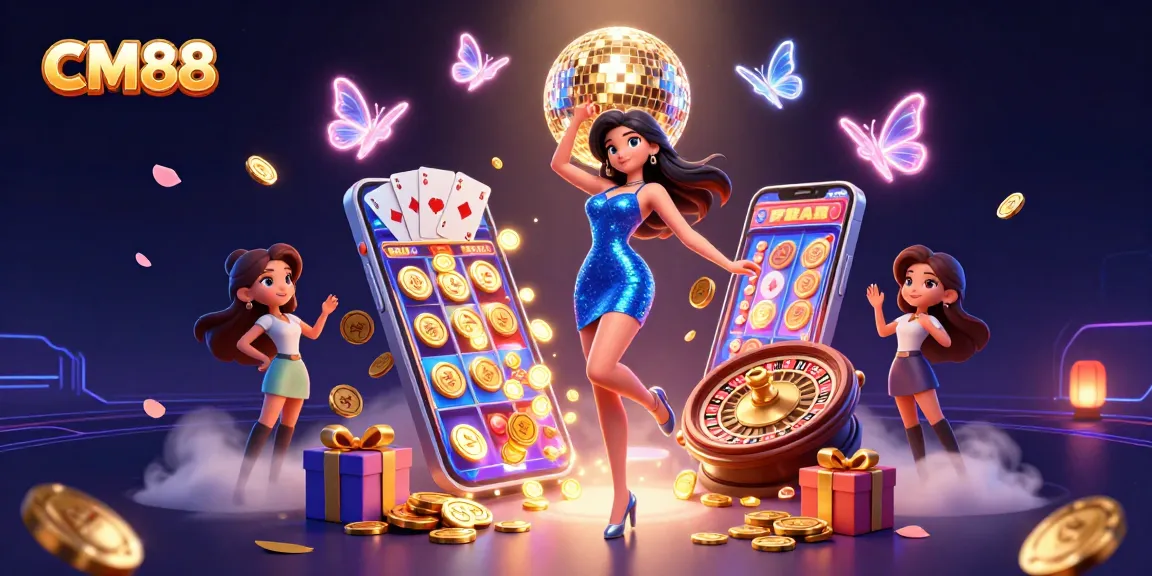 Experience exciting gaming at CM88 with vibrant slots and live casino action.