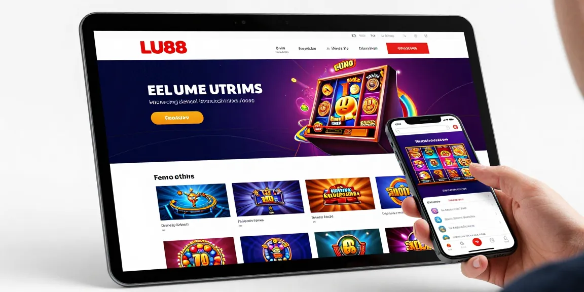 LU88 đăng nhập screen on mobile device showcasing vibrant gambling options and easy navigation.