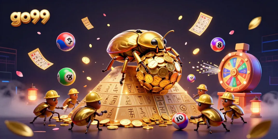 Engage with go99 casino experience featuring golden beetles amidst vibrant game elements.