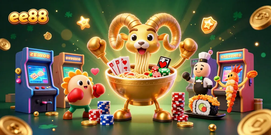 Experience thrilling casino action with ee88's dynamic gaming scene featuring vibrant characters.