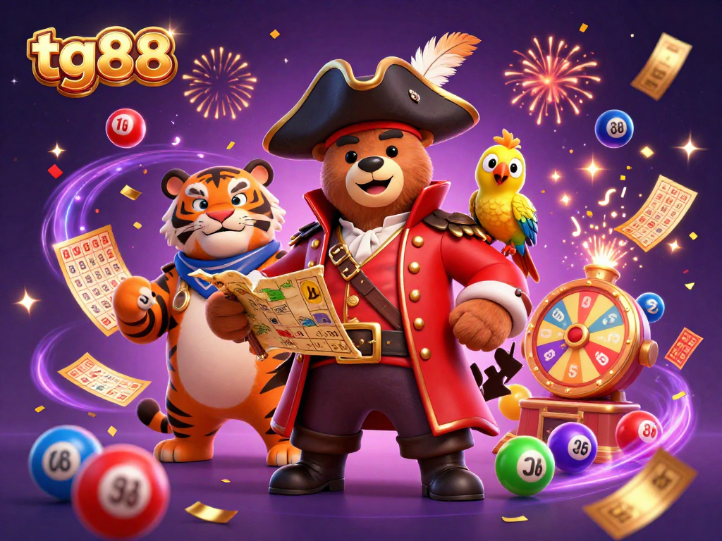 Join the excitement at tg88 with vibrant lottery balls and dynamic casino elements.