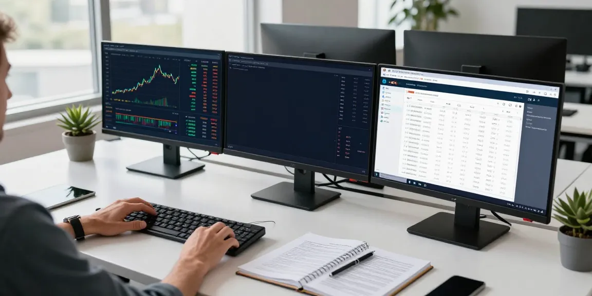 Online fraud recovery expert in USA analyzing blockchain data and digital wallets in a modern workspace.