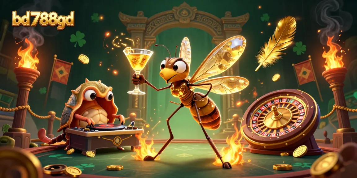 Experience the thrill of bd788bd with a lively 3D casino scene featuring unique characters and dynamic elements.