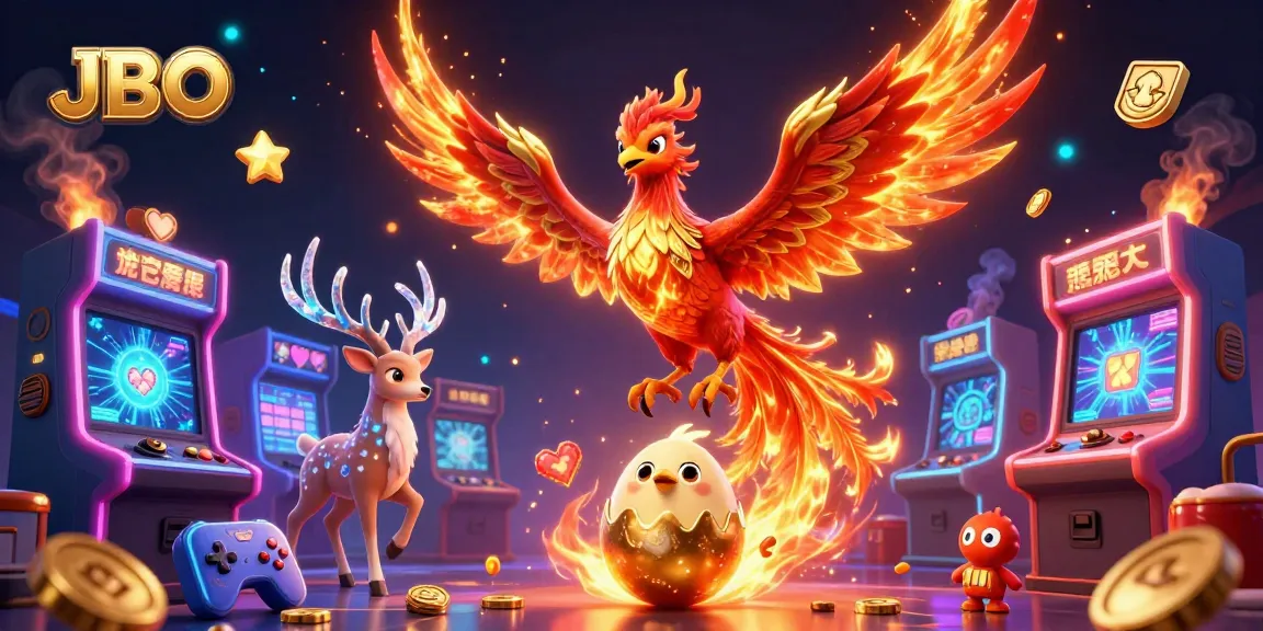 Experience the excitement at JBO with vibrant gaming elements and dynamic characters in a casino setting.