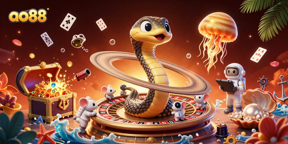 Experience exciting betting at ao88 as astronaut mice wager on a cosmic roulette wheel!