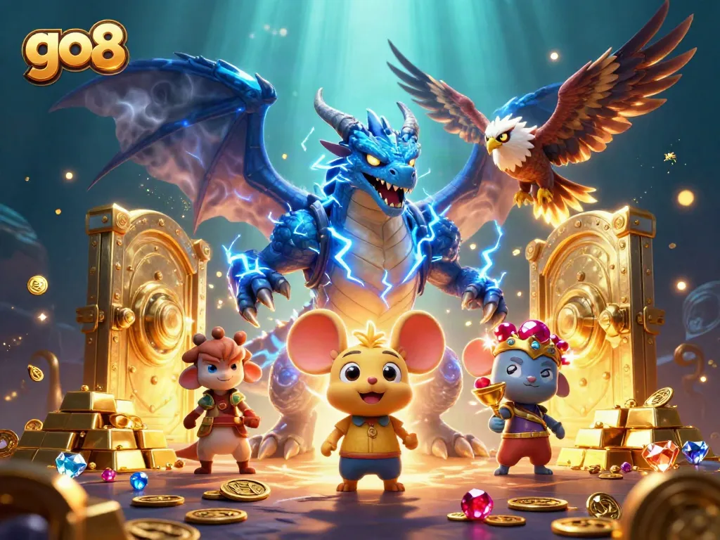 Experience the thrill of go8 gaming with dynamic dragons, treasures, and casino excitement!
