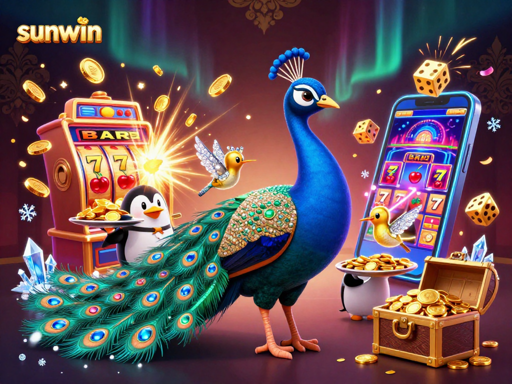 Experience sunwin's exciting casino adventure featuring colorful characters and jackpot excitement.