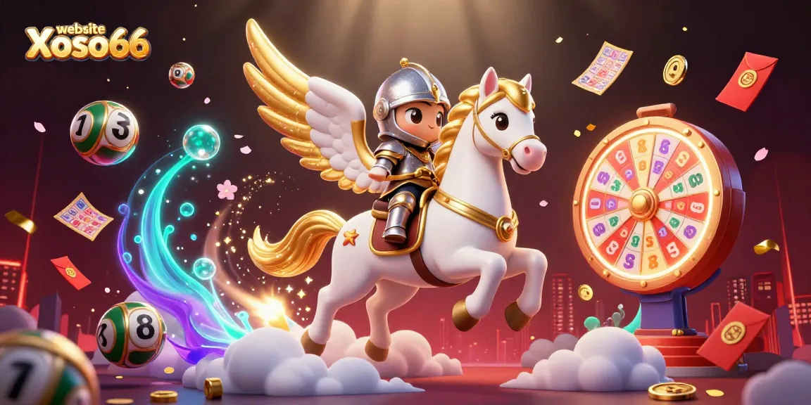 Experience thrilling games from website Xoso66 with captivating lottery visuals and vibrant character action.