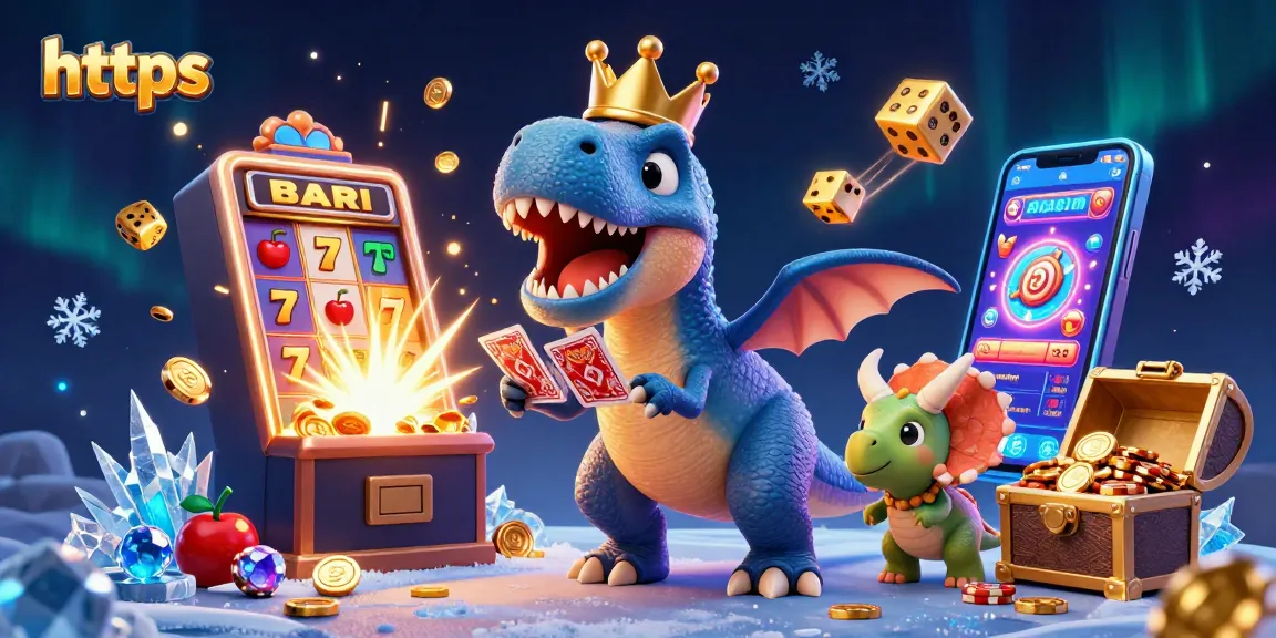 Experience exciting moments in the casino scene with T-Rex's card game skills at https, showcasing vibrant gameplay.