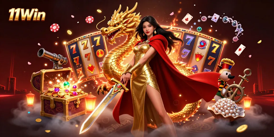 Engage with 11Win's immersive slots and casino adventures featuring dynamic characters and rich visual elements.