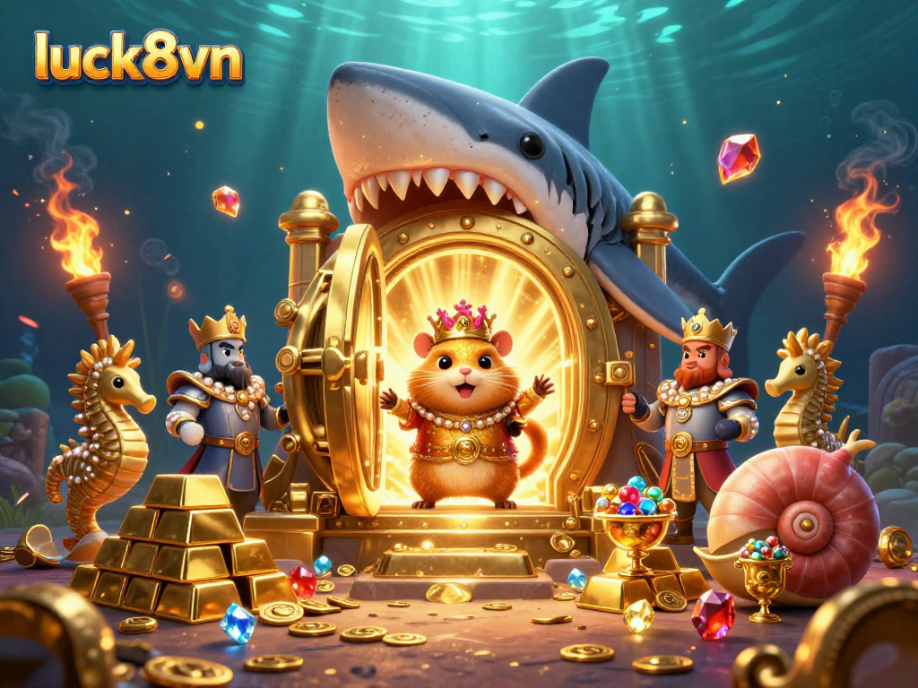 Join the adventure at luck8vn with a golden hamster king and treasures glimmering!