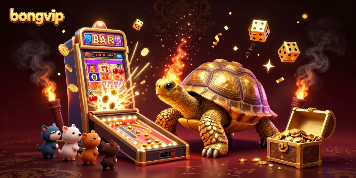 Experience the thrill of winning at bongvip with a dynamic, colorful casino game scene filled with excitement and energy.