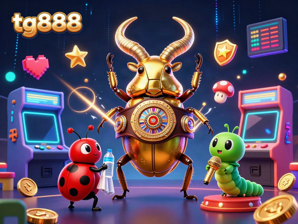 Experience the exciting world of tg888 with a dynamic casino-themed illustration featuring vibrant characters and gaming elements.