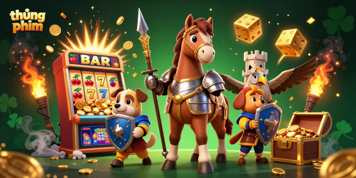 Experience thĂșng phim with an engaging scene showcasing jackpot excitement and dynamic characters.