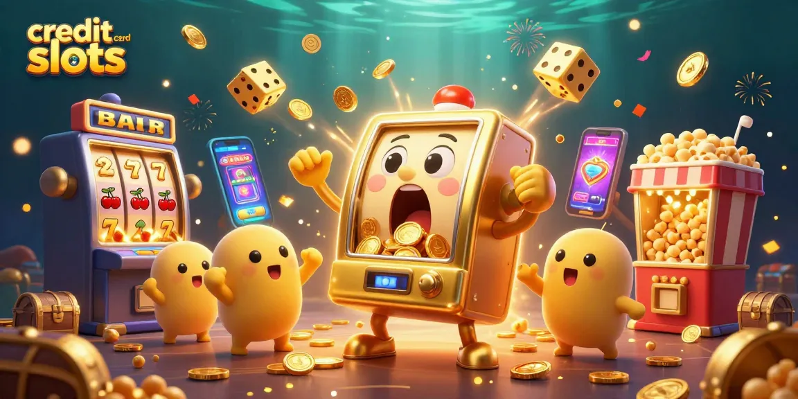 Experience thrilling credit card slots action with golden machines and exploding jackpots.