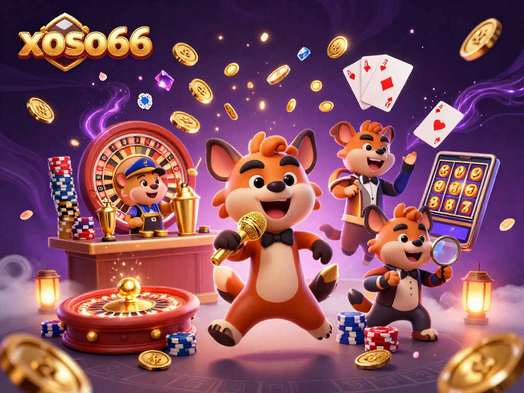 Experience the vibrant energy of xoso66 with hyenas bringing laughter and excitement to the casino atmosphere.