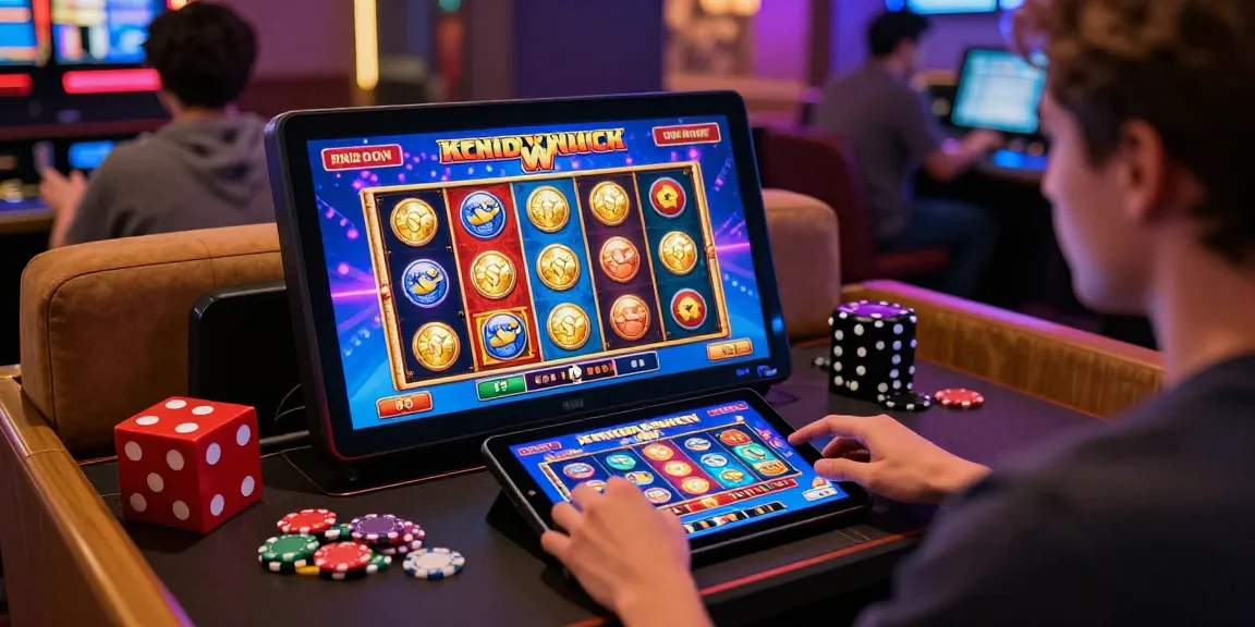 Discover new online slot sites with players engaged in vibrant casino experiences.
