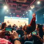 Live online cockfighting action at sv368win.live, showcasing intense matches and enthusiastic viewers.