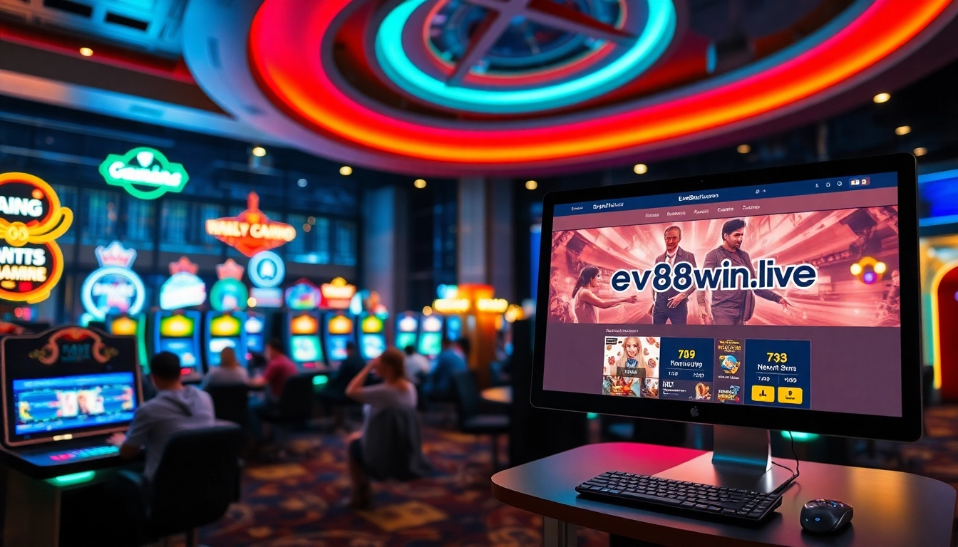 Experience the engaging online gaming scene at ev88win.live with vibrant casino elements and a user-friendly interface.